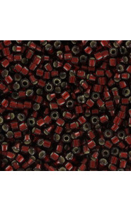 Miyuki delica Beads 11/0 - Silver lined glazed dark cranberry DB-1685 